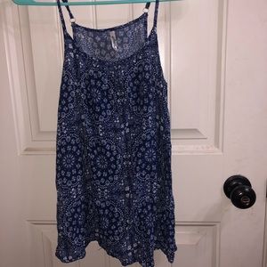 Wildflower paisley blue tank